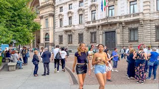 Milan Italy 🇮🇹  July 2024  4K 60fps HDR Walking Tour [upl. by Ric334]