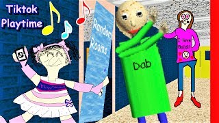 PLAYTIME NOW LOVES TIKTOK  Baldis Basics MOD Baldis Dabbing Basics [upl. by Dnalevets]