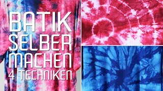 Batik selber machen  TShirt batiken  Anleitung und Bindetechnik  Talude [upl. by Jesse]