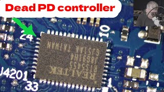 Lenovo E590 no power not charging or slow charge RTS5455 PD controller replacement [upl. by Ailerua]