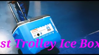 Actual Product View ✓ Coleman 60 QT Wheeled Trolley Ice box 🏕️ [upl. by Onaled223]