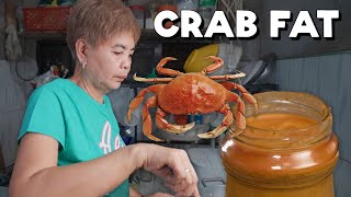 Making Crab Fat Paste Taba ng Talangka Aligue Pampanga Philippines [upl. by Gillie791]