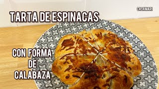 TARTA SALADA ESPINACAS 👩‍🍳 Receta Otoñal 🍁 receta otoño [upl. by Stepha]