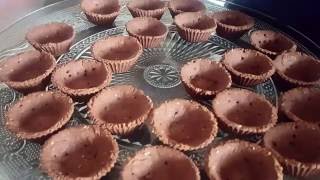 recette mini tartelettes chocolatfeuilletine [upl. by Ester]