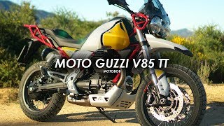 Moto Guzzi V85 TT Travel  InDepth Road amp OffRoad Test [upl. by Seidnac892]