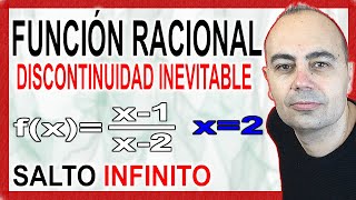 💥FUNCIÓN RACIONAL DISCONTINUIDAD INEVITABLE 1ª especie o salto 💥 Discontinuidad Función Racional 11 [upl. by Cacie]