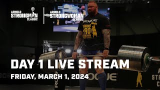 Day 1  2024 Arnold Strongman Classic  Full Live Stream [upl. by Hamaso]