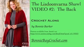 The Lisdoonvarna Shawl VIDEO 2 The Back Section by Bonnie Barker [upl. by Lledra408]