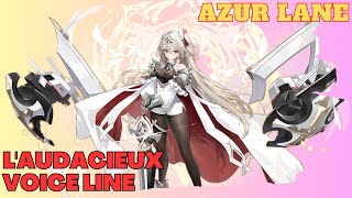 AZUR LANE  Destroyer LAudacieux Voice Line quot Japanese Audio quot [upl. by Esli714]