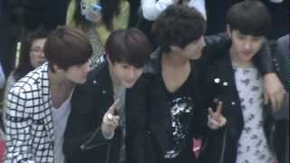 FANCAM 120508 EXOK Busan Fansign Event Ending [upl. by Adamsen]