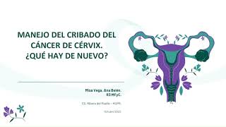 CRIBADO DE CANCER DE CERVIX [upl. by Potash]