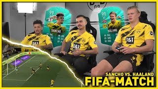 quotOh my god what a goalquot  Haaland vs Sancho  FIFA 21 [upl. by Godric79]