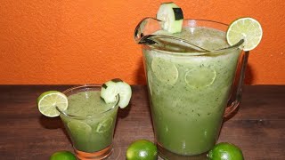 Agua de Pepino con Limón Deliciosa y RefrescantePara Negocio [upl. by Atneciv]