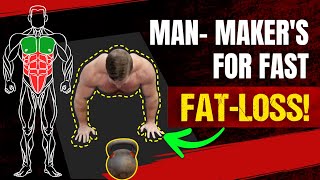 Single Kettlebell Man Maker Routine Builds Total Body Power amp Muscularity  Coach MANdler [upl. by Anatnahs]