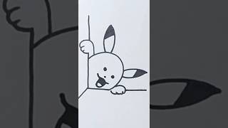 Cute Pikachu play  Pikachu drawing  Pikachu sketch  Pikachu art  Kids  toddler art drawing [upl. by Chamkis]