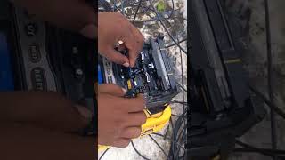 Fiber cut splicing ftth fiber otdr cable [upl. by Casanova]