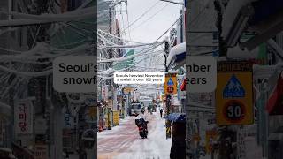 Seoul’s heaviest snowfall in 117 years ❄️ korea seoul travel minivlog [upl. by Moth]