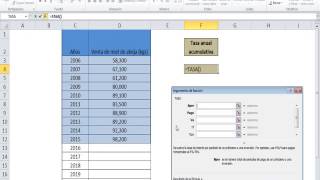 Tasa anual de crecimiento acumulativa [upl. by Anires]