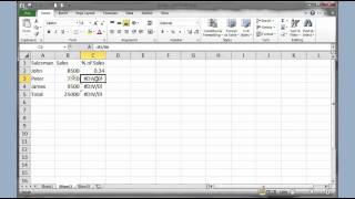 Microsoft Excel 2007 2010 pt 3 Name Ranges Absolute References InsertDelete Rows Format [upl. by Dnalhsa76]