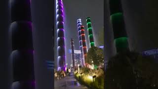 Futuristic Bamboo Fountains in SKP Mall Chengdu China chinalandmarks chinatravel china [upl. by Fleck531]