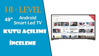 Hı Level 49quot Uydu Alıcılı Android Smart Led Tv İnceleme A101 49DLK27 [upl. by Nitfa]