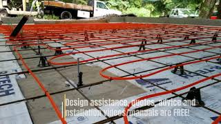 DIY Concrete Slab Radiant Heat by Radiantec [upl. by Linnet]