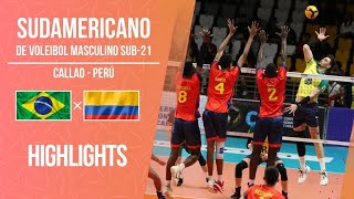 Brasil vs Colombia  Highlights 4K  Gran Final Sudamericano U21  Perú 2024 🏐🔥 ¡Brasil Campeón [upl. by Eustache]