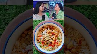 Jaya Kishori Ji favourite jhaalmudi recipe viralvideo foodshortsfeed cooking celebrity [upl. by Kenna]