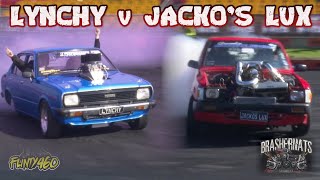 BURNOUT CALLOUT  LYNCHY v JACKOS LUX  WHO WON [upl. by Berkshire]