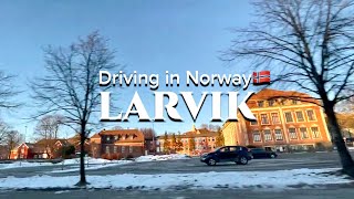 Norway 🇳🇴 Driving through Larvik [upl. by Nnylrebma]