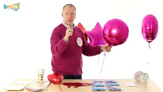 How To Tie a Foil Balloon and Funky Badges  BMTV 42 [upl. by Otreblif]