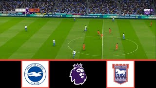 BRIGHTON VS IPSWICH TOWN  PREMIER LEAGUE 20242025  FOOTBALL LIFE 2024 [upl. by Haydon]