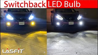 How does Switchback LED Fog Light Bulb work  DualColor White and Yellow [upl. by Asilla]