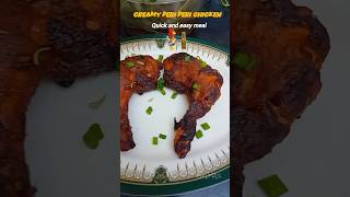 Creamy peri peri chicken🤩🍗🧆shorts reels chicken food trending youtubeshorts [upl. by Gnilsia]