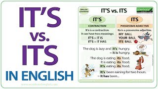 Its vs Its  What is the difference  English Grammar Lesson [upl. by Alejandra]