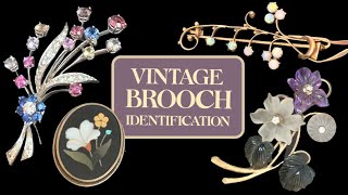 Vintage Brooch Identification Tips [upl. by Brunhilde]