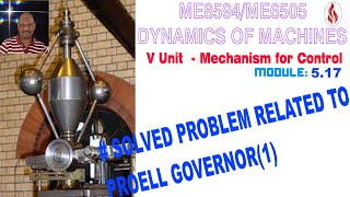 Solved Problrm related to Proell Governor 1 DOM517 Dynamics of Machines in Tamil [upl. by Jaan]