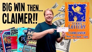 🤑 BIG WIN to HUGE WIN CLAIMER INCREDIBLE ODDS 💰 170 IN TEXAS LOTTERY Scratch Off Tickets [upl. by Mossolb212]