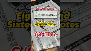 Counting eighth and sixteenth notes in 68 time signature shorts [upl. by Ahsiliw]