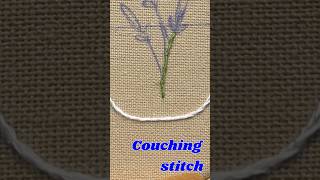 Couching stitch [upl. by Aiket]