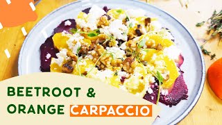 Beetroot Orange Carpaccio  Vegetarian Salad Recipe [upl. by Alra]