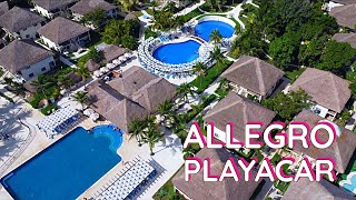 Hotel Allegro Playacar Mexico 🇲🇽 Playa Del Carmen Allinclusive Drone Footage [upl. by Esinned]