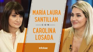 Carolina Losada con María Laura Santillán quotNuestro proyecto es ser felices y hacernos bienquot [upl. by Divaj253]