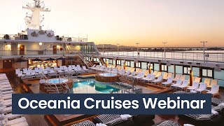 Oceania Cruises Webinar  Panache Cruises [upl. by Salangia]