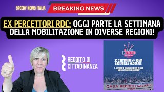 EX PERCETTORI RDC OGGI PARTE LA SETTIMANA DELLA MOBILITAZIONE IN DIVERSE REGIONI [upl. by Amzaj]