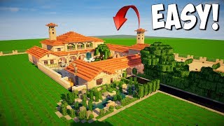 Minecraft How to Build an Italian Villa  Tutorial  EPIC MINECRAFT MANSION  interior [upl. by Nylatsyrk214]