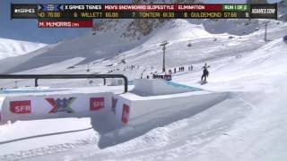 Mark McMorris qualifies second in Mens Slopestyle elimination [upl. by Adriane]