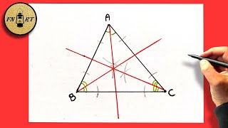 How to draw angle bisector in a triangle [upl. by Minette]