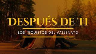 Después De Ti Los Inquietos Del Vallenato Video Letra [upl. by Brok236]