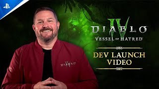 Diablo IV  Vessel of Hatred Developer Launch Message  PS5 amp PS4 Games [upl. by Russo]